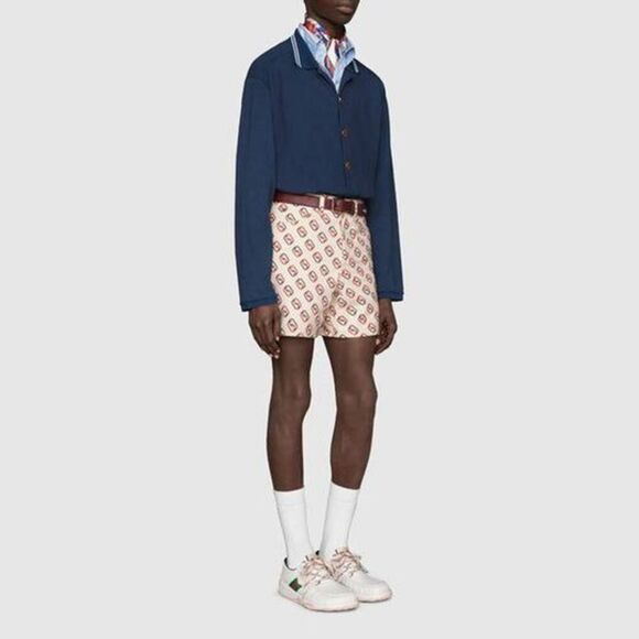 Gucci Men's SS21 Long Sleeves Autumn Blue Polo Shirt 573268 XXL NWT - Picture 3 of 14